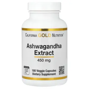 California Gold Nutrition Ashwagandha, 450 mg, Veggie Capsules