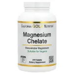 California Gold Nutrition Magnesium Chelate with Calcium, Tablets