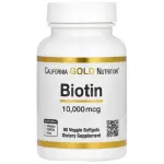 California Gold Nutrition Biotin, 5,000 mcg, Veggie Capsules