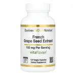 California Gold Nutrition French Grape Seed Extract, Vitaflavan®, 100 mg, Veggie Capsules