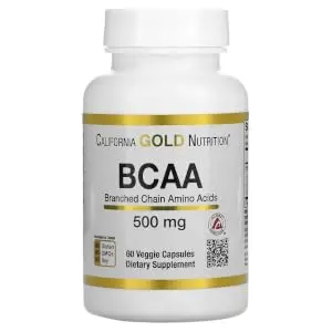 California Gold Nutrition BCAA, AjiPure® Branched Chain Amino Acids 2:1:1 with L-Leucine, L-Isoleucine, and L-Valine, 500 mg, Veggie Capsules