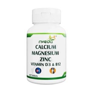 Nveda Calcium Magnesium Zinc with Vitamin D3 & B12 Tablets