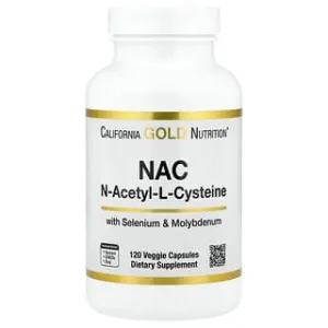 California Gold Nutrition N-Acetyl-L-Cysteine with Molybdenum and Selenium, Veggie Capsules