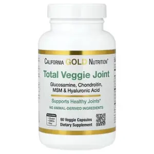 California Gold Nutrition Total Veggie Joint Support Formula with Glucosamine, Chondroitin, MSM, and Hyaluronic Acid, Veggie Capsules