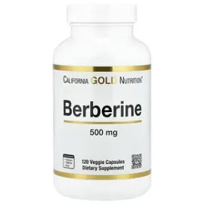 California Gold Nutrition Berberine HCI, 500 mg, Veggie Capsules