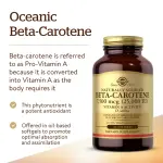 Solgar Naturally Sourced Oceanic Beta-Carotene 7,500 mcg (25,000 IU) Softgels
