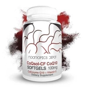 Nootropics Depot CoQsol-CF CoQ10 + Vitamin E – 100mg Softgels